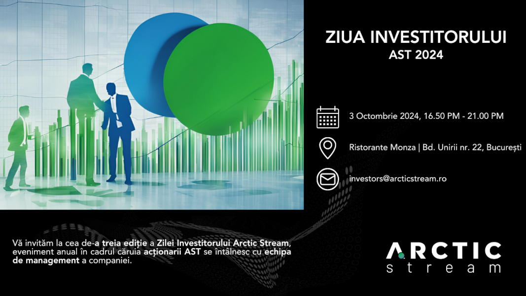 Arctic Stream vă invită la „Ziua Investitorului” pe 3 octombrie 2024