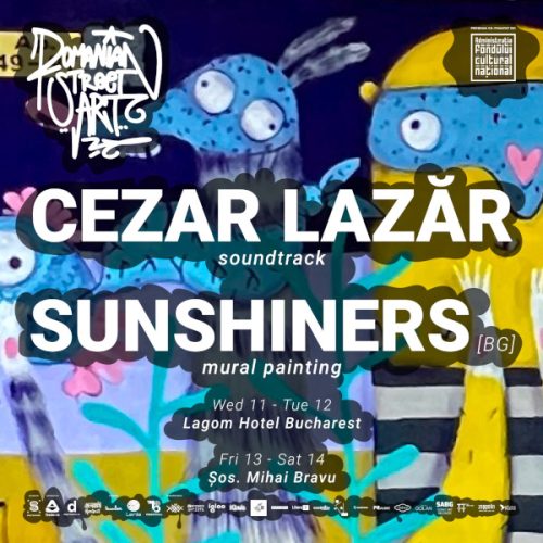 Romanian Street Art cu Sunshiners (mural) și Cezar Lazăr (soundtrack)