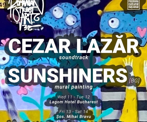 Romanian Street Art cu Sunshiners (mural) și Cezar Lazăr (soundtrack)