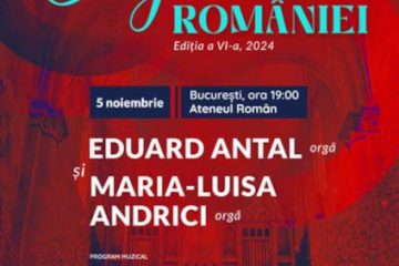 Turneul Național ”Orgile României”, la Ateneul Român, pe 5 noiembrie