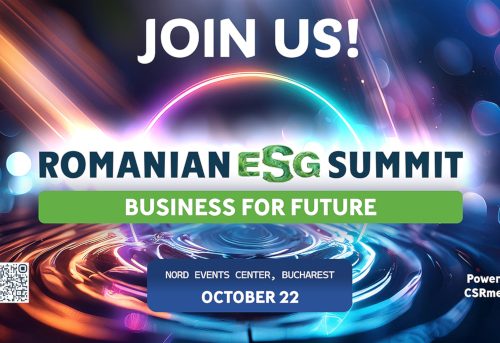 22 OCTOMBRIE: Romanian ESG Summit aduce pe scenă Experți de Top în Sustenabilitate