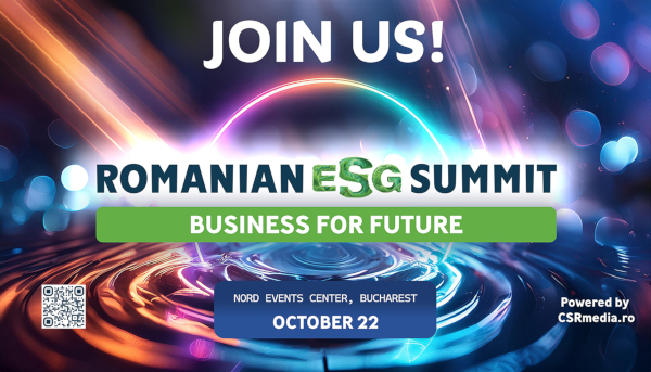 22 OCTOMBRIE: Romanian ESG Summit aduce pe scenă Experți de Top în Sustenabilitate