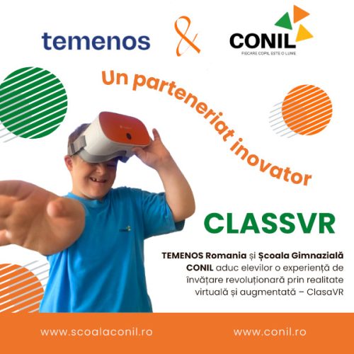 TEMENOS Romania și Școala CONIL aduc elevilor o experiență de învățare revoluționară prin realitate virtuală și augmentată – ClasaVR