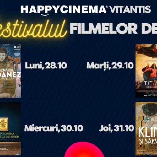 Festivalul filmelor de artă la Happy Cinema Vitantis: o călătorie vizuală prin marile capodopere ale lumii