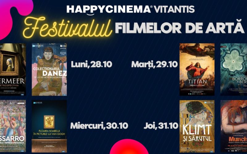 Festivalul filmelor de artă la Happy Cinema Vitantis: o călătorie vizuală prin marile capodopere ale lumii