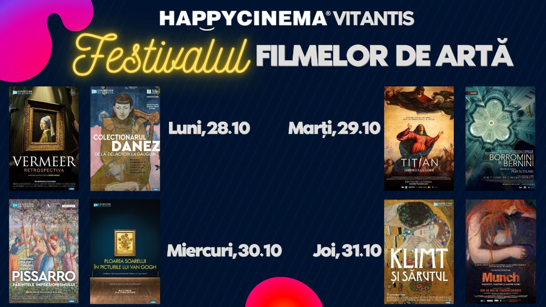 Festivalul filmelor de artă la Happy Cinema Vitantis: o călătorie vizuală prin marile capodopere ale lumii