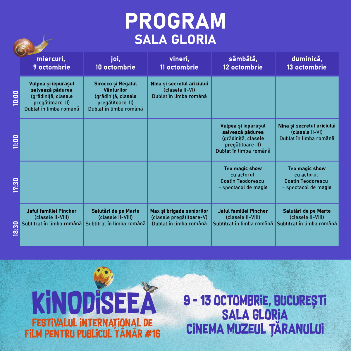 KINOdiseea 2024 program sala gloria