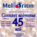 Corul Meloritm 45 ani concert Palatul Național al Copiilor din București. Intrare liberă