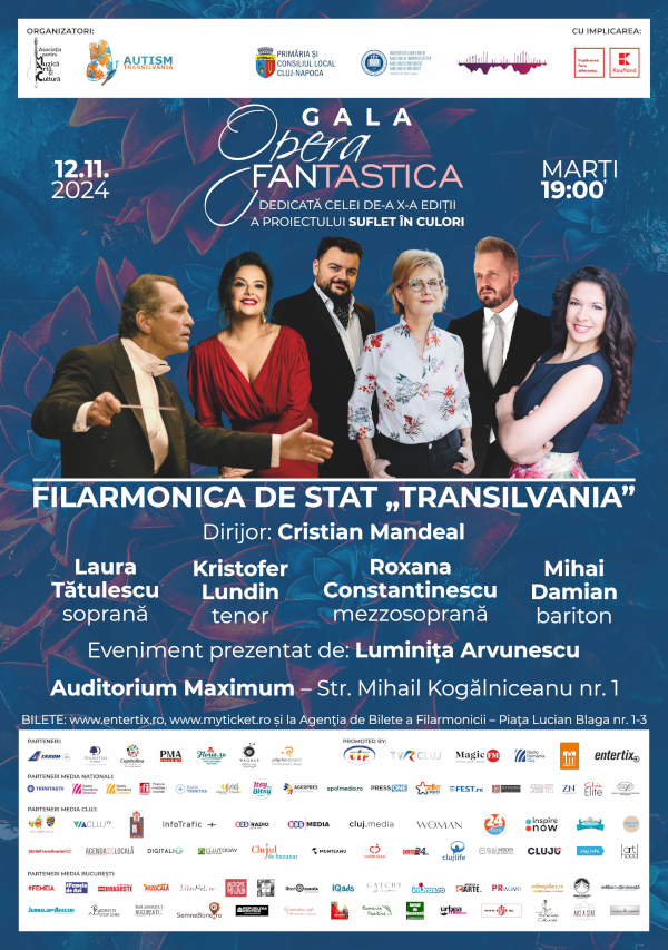 GALA OPERA FANTASTICA pe scena Auditoriumului Maximum din Cluj-Napoca