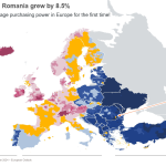 Puterea de cumpărare a europenilor crește la 18.768 de euro în 2024