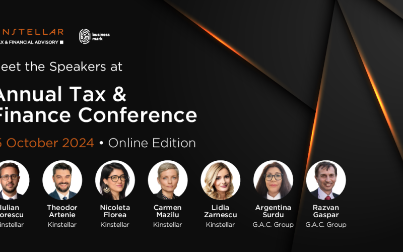 Kinstellar’s Annual Tax & Finance Conference, ediția a IV-a. Pe 15 octombrie 2024, discutăm despre perspectivele fiscale pentru 2024-2025 și impactul noilor reglementări