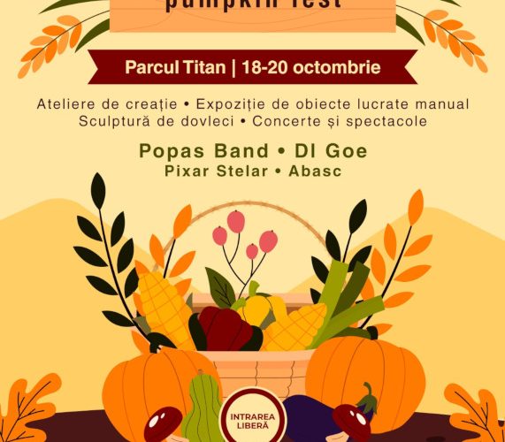 Titan Pumpkin Fest are loc între 18  și 20 octombrie. 2 tone de dovleci așteaptă să fie sculptate