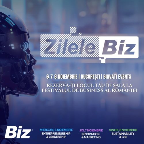 Cel mai influent eveniment de business, Zilele Biz, are loc pe 6, 7 și 8 noiembrie, în București