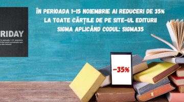 Editura Sigma dă startul campaniei de Black Friday cu reduceri de până la 35%