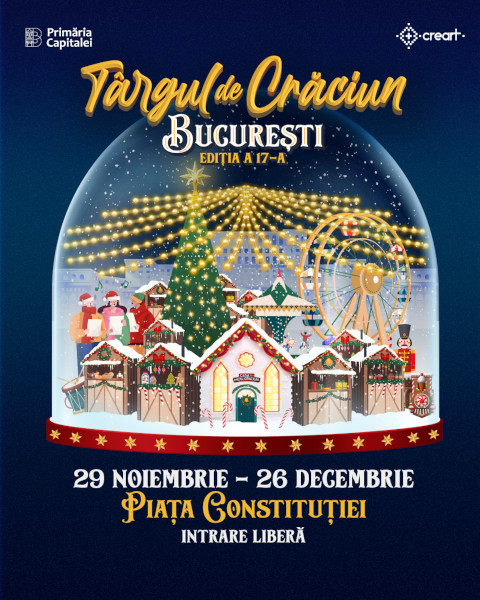 afis CREART - Târgul de Crăciun București 2024