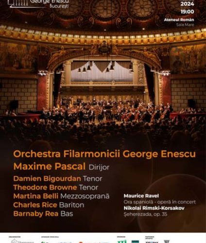 Operă în concert, Ora spaniolă de Ravel, şi Şeherezada de Rimski-Korsakov pe scena Filarmonicii George Enescu