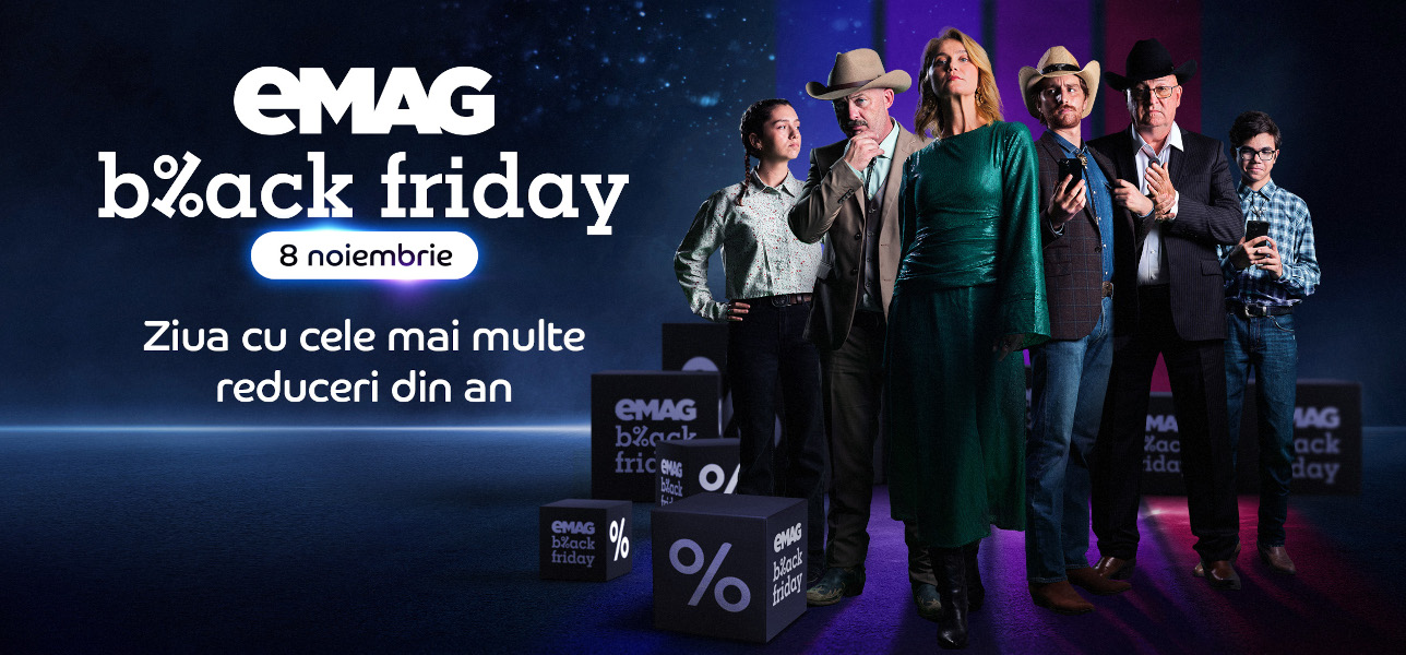 Jam Session Agency a semnat campania creativă eMAG Black Friday și a dus familia Căutărescu în “Dallas”. Serialul