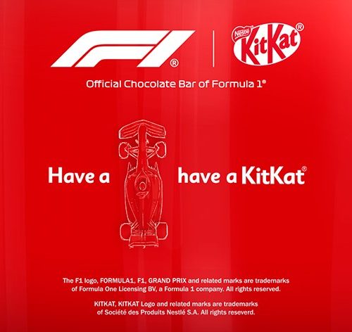 KitKat® devine batonul oficial de ciocolată al F1®