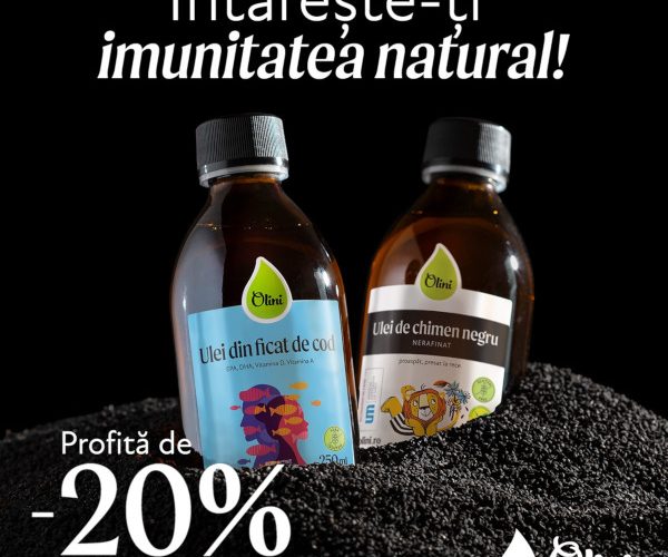 Reduceri de 20% de Black Week la toate produsele Olini