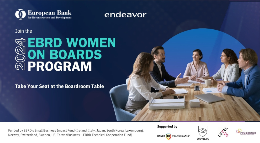 Susţinere din partea Programului BERD Women on Boards în România