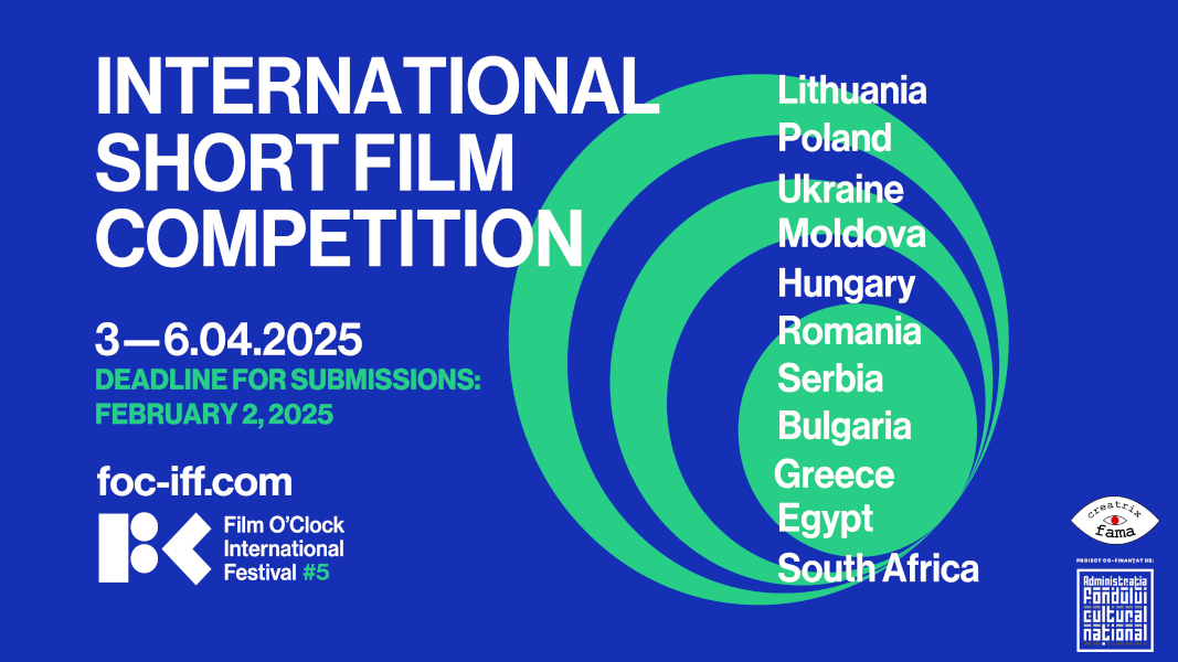 Film O’Clock International Festival anunță ediția a 5-a cu noi țări participante și o dimensiune educațională extinsă