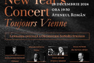 SoNoRo ne invită în premieră la Concertul de Anul Nou și lansarea Orchestrei SoNoRo Strings, în 28 decembrie 2024, la Ateneul Român