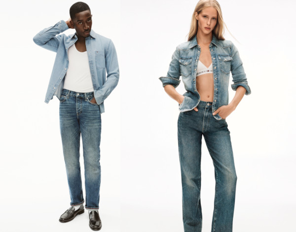 Damson Idris și Abby Champion, campania Denim Primăvara 2025 Tommy Hilfiger