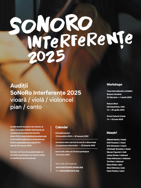 afis SoNoRo Interferențe 2025