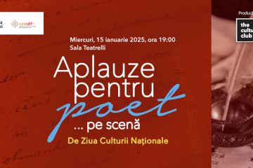 Ziua Culturii Naționale la CREART: Emilia Popescu și Mihai Mălaimare în spectacolul „Aplauze pentru poet…pe scenă”