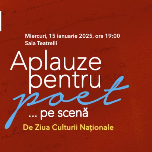 Ziua Culturii Naționale la CREART: Emilia Popescu și Mihai Mălaimare în spectacolul „Aplauze pentru poet…pe scenă”