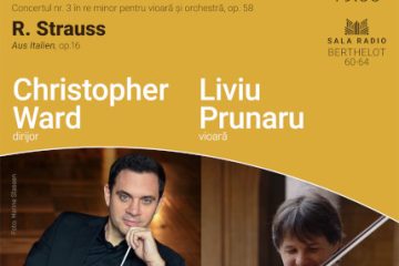 Dirijorul britanic Christopher Ward și violonistul Liviu Prunaru invitați la Sala Radio